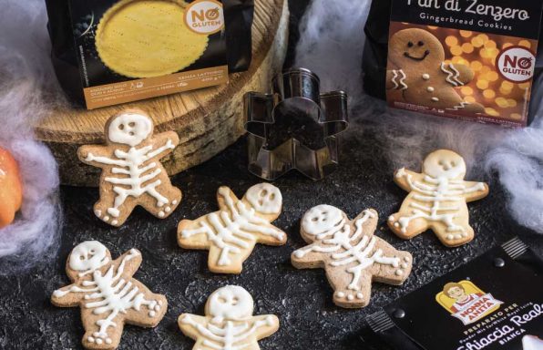 Biscotti a forma di scheletro per Halloween, Nonna Anita