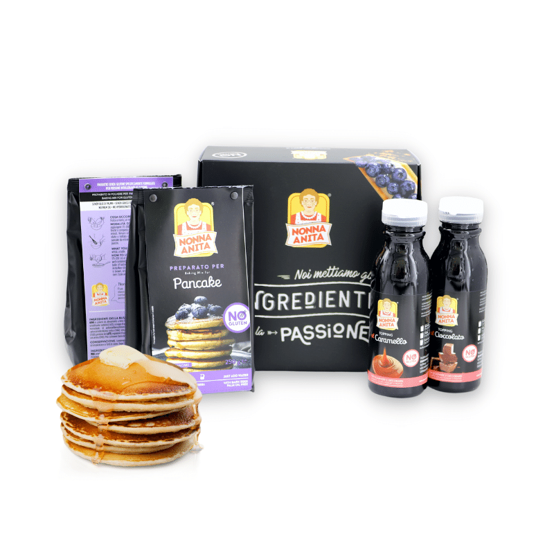 Box Kit per Pancakes con prodotti