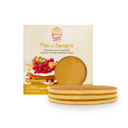 Confezione Pan di Spagna con glutine in 3 dischi